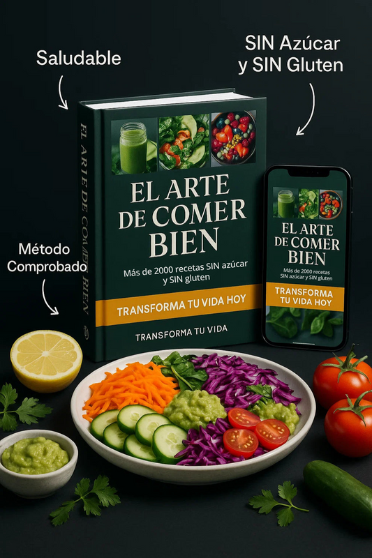 EL ARTE DE COMER BIEN +2000 Recetas SIN azúcar SIN Gluten + 20 REGALOS